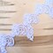 1 Yard White Lace Trim 3 Inch Beaded Bridal Veil Scalloped Edge Embellishment
